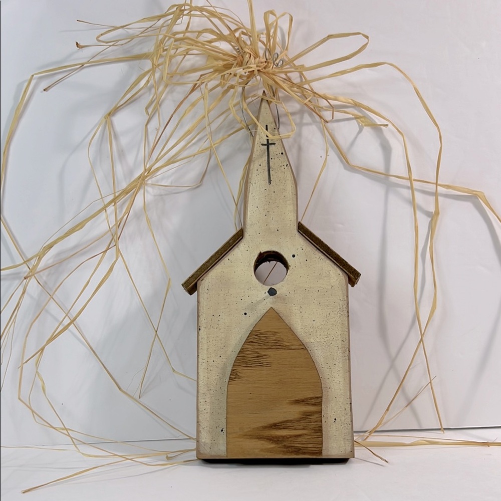 Rustic Wooden Church Accents for Cottage core Farmhouse Decor